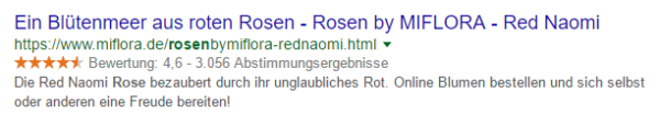 rich snippets rose