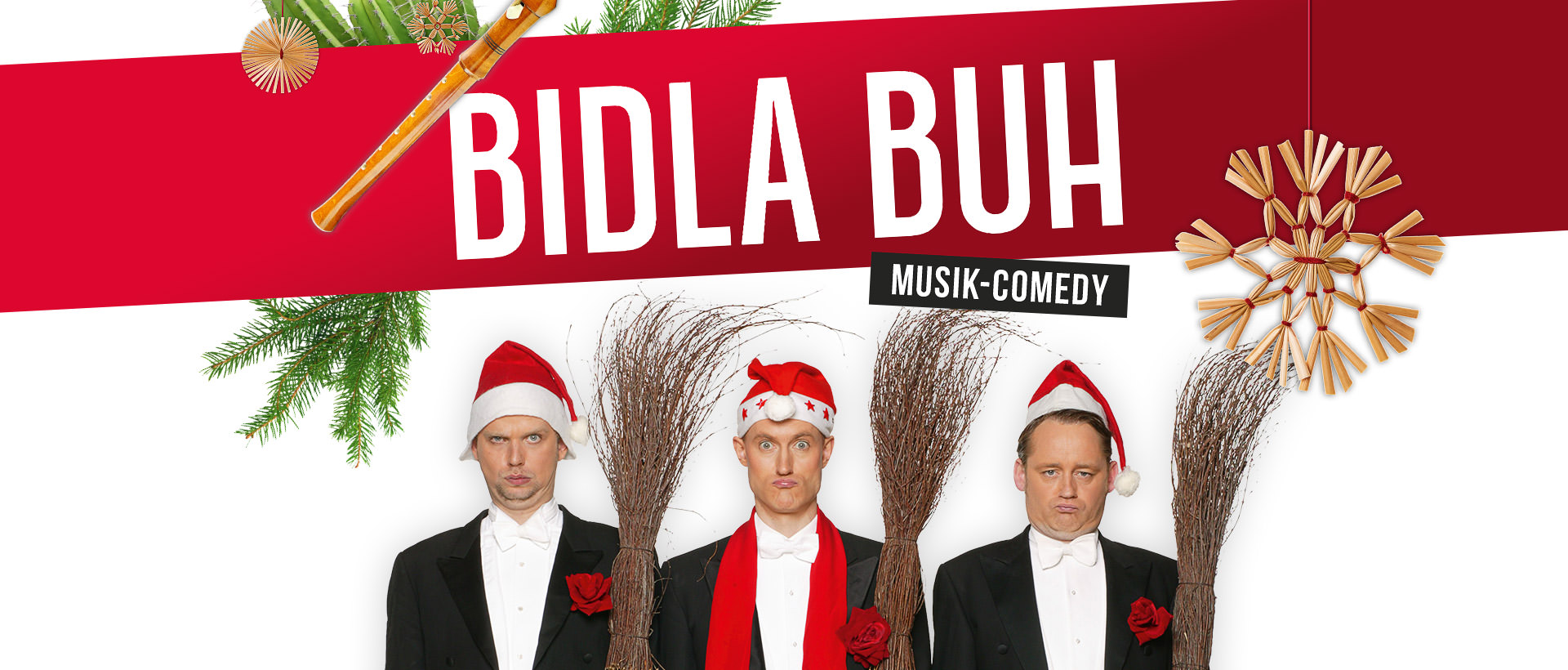 Bidla Buh kommt am 29. November 2017 nach Greifswald und präsentiert sein Weihnachts-Special "Advent, Advent, der Kaktus brennt …".