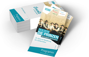 Programm Flyer die Prinzen Boddenklänge 2016
